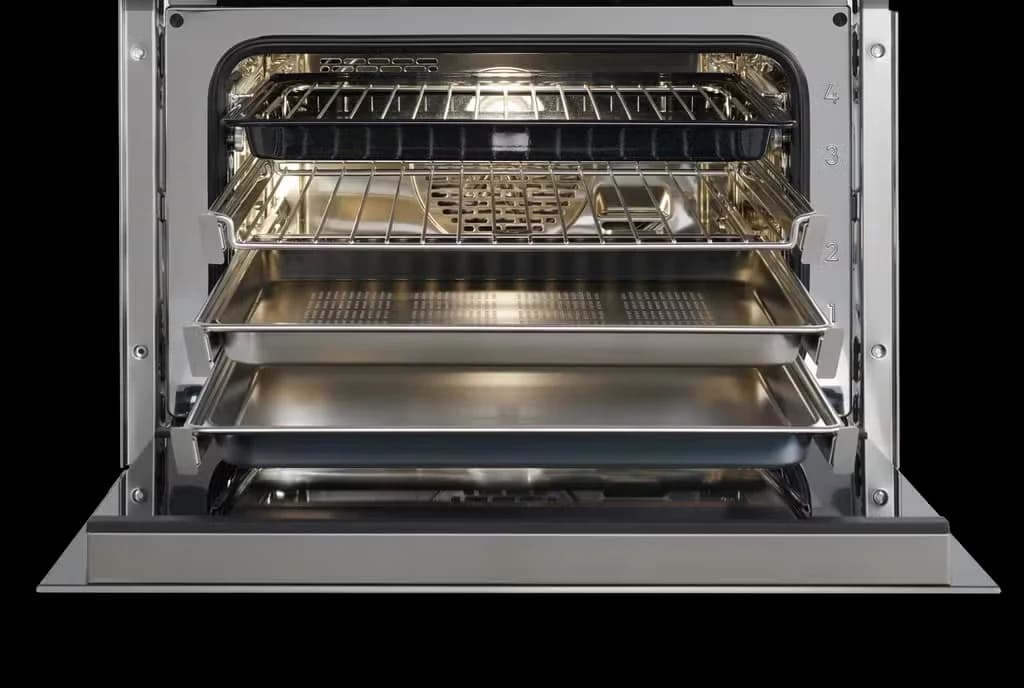 Detalhe de Série E Transicional Forno a vapor com convecção
