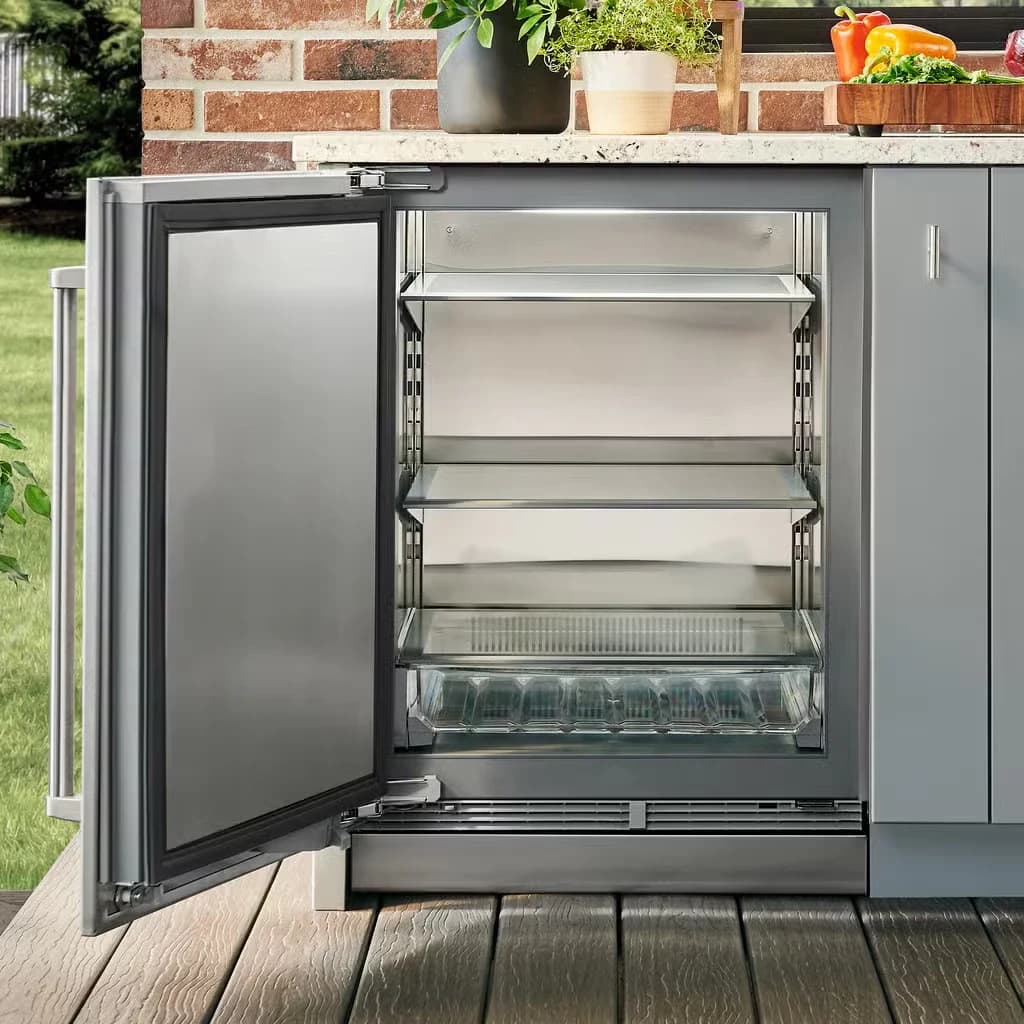 Detalhe de 61 cm Para área externa Sob bancada Refrigerador – Pronto para painel