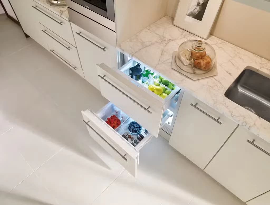 Detalhe de recurso de Designer Gavetas de refrigeração