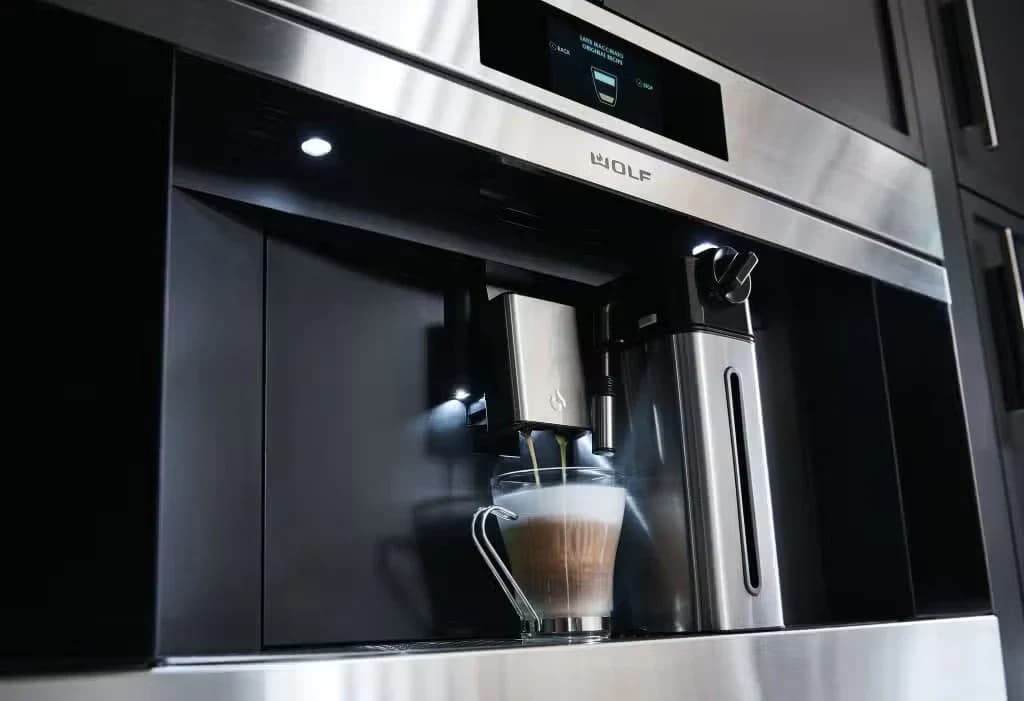 Detalhe de recurso de Série E Transicional Sistema de café