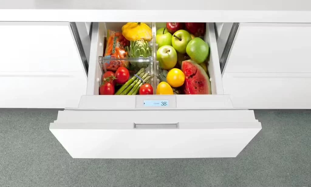 Detalhe de Designer Gavetas de refrigeração