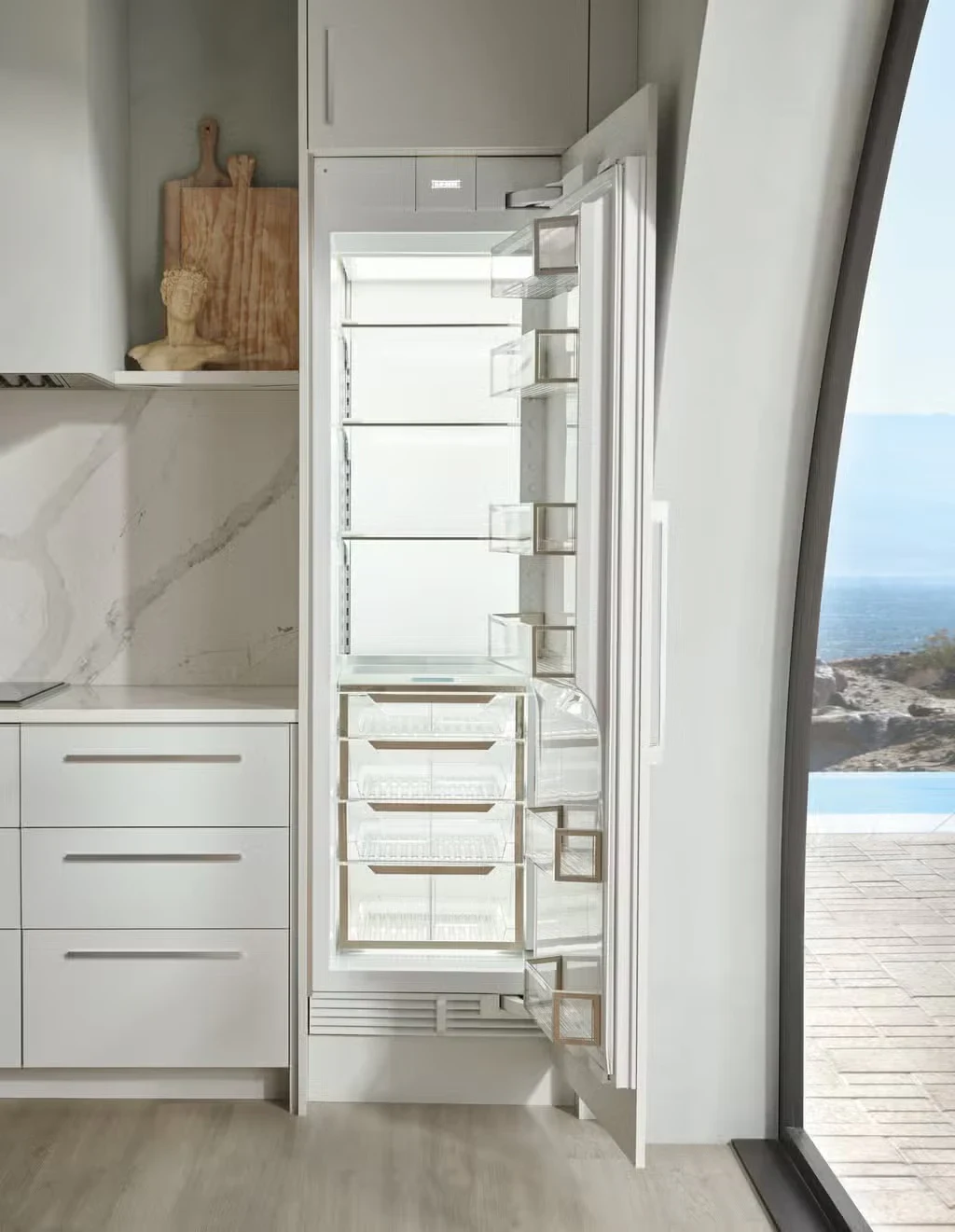 Detalhe de Designer Refrigerador em coluna
