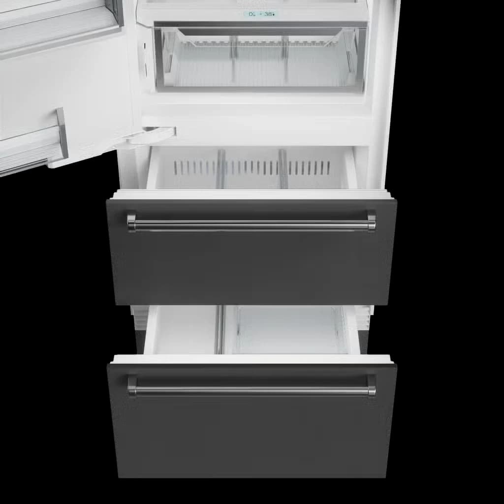 Detalhe de recurso de Designer Combinado superior e inferior Refrigerador/Freezer