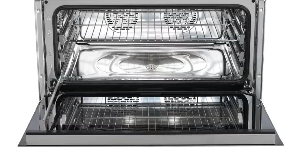 Detalhe de Série E Profissional Forno a vapor com convecção